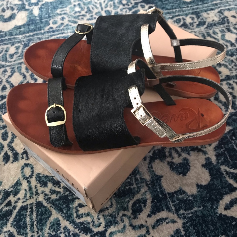 Leather Flat Sandals - image 2